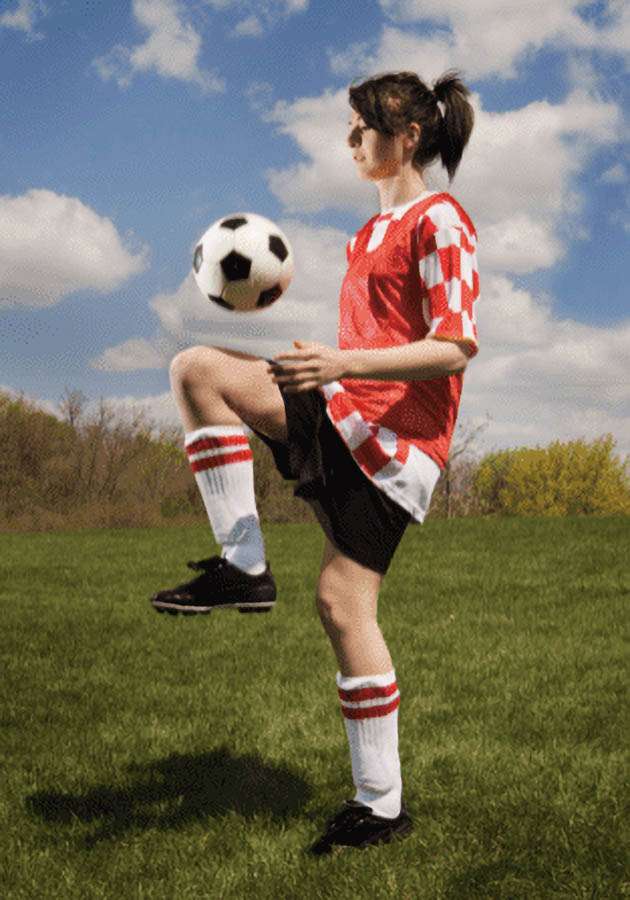 Hydration for Athlete Recovery - Girl Playing Soccer