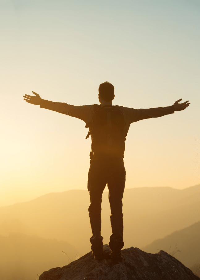 Dietitian in Aurora, IL - Man welcoming the sunrise