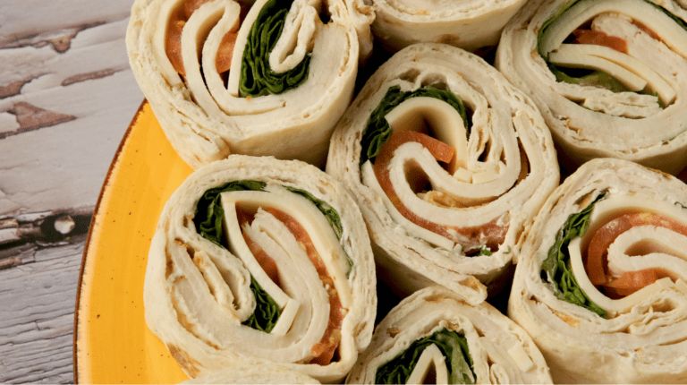 Dietitian Easy Lunch Ideas - Turkey & Cheese roll ups