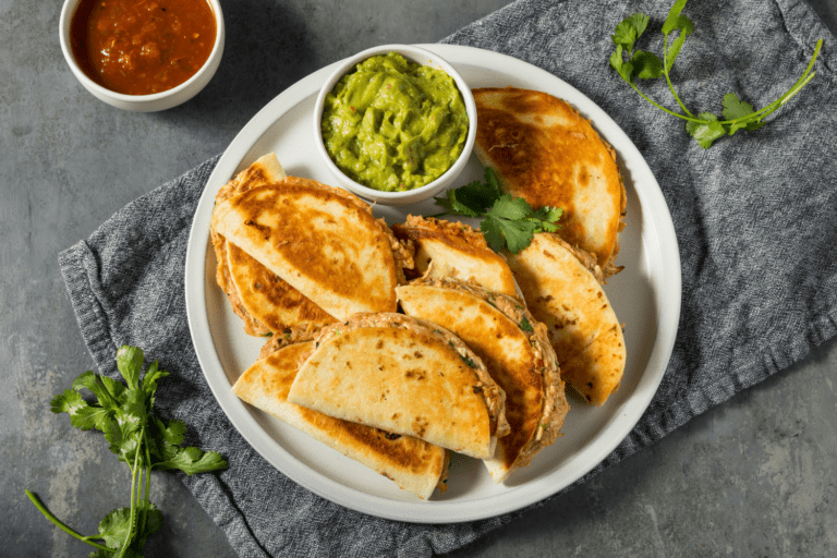 Dietitian Easy Lunch Ideas - mini quesadilla wedges